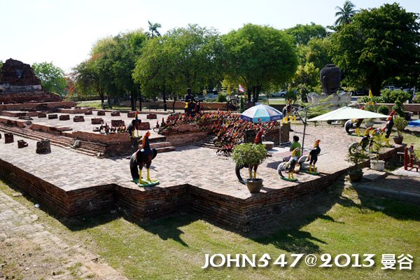 泰國 大城 Ayutthaya 阿育塔亞-24.塔米卡拉特寺 Wat Thammikarat9