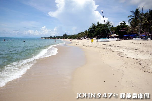 蘇美島騎機車環島6拉邁海灘 Lamai Beach7.jpg