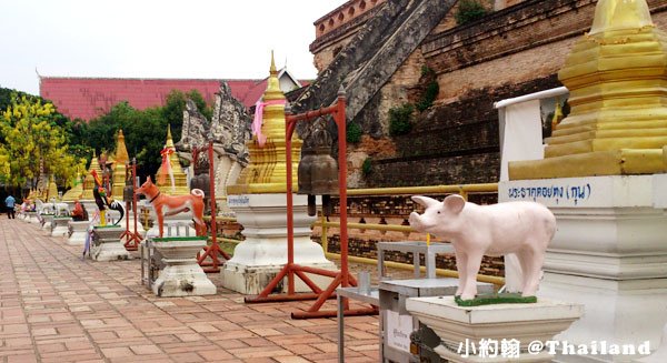 清邁自由行- Wat Chedi Luang Worawihan柴迪隆寺 12生肖.jpg