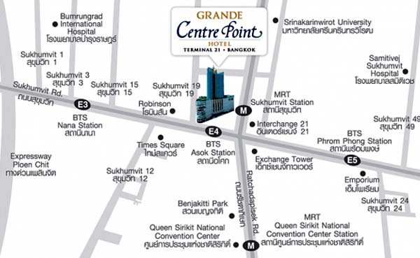 Grande Centre Point Hotel Terminal 21MAP