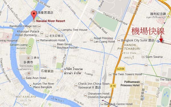 泰國曼谷Navalai River Resort 納瓦萊河畔度假酒店map.jpg