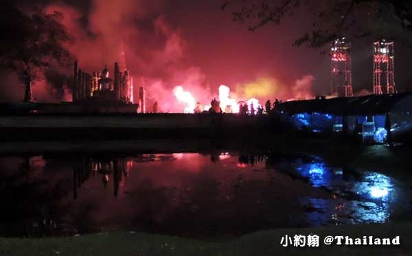 素可泰歷史遺跡公園 Sukhothai Historical Park水燈節夜晚