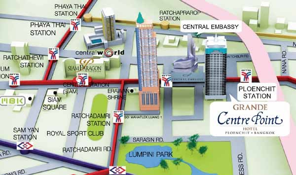 曼谷Grande Centre pointPloenchit Hotel@Phloen五星級飯店map S.jpg