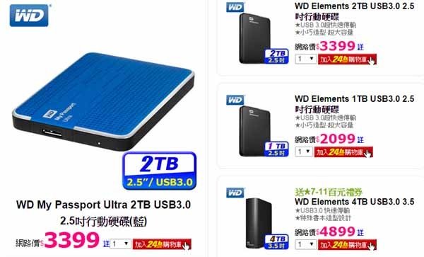 WD My Passport Ultra 2TB USB3.0 2.5吋行動硬碟(藍)