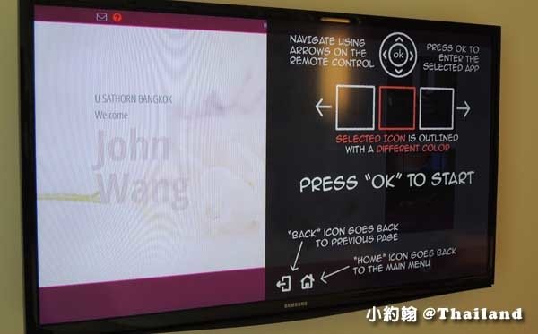 U Sathorn BangkokBoutique Hotel曼谷沙通U渡假村飯店@Lumpini-room電視.jpg