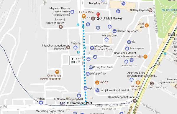 J. J. Mall Market Bangkok Mall MAP