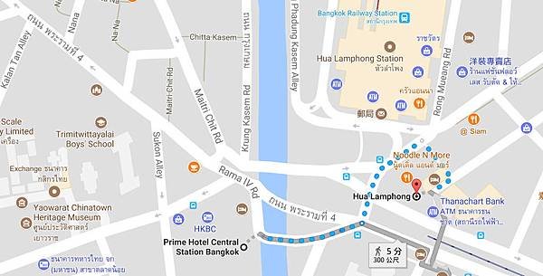 Prime Hotel Central Station Bangkok MAP