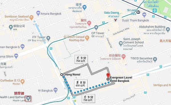 Evergreen Laurel Hotel Sathorn MAP.jpg