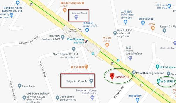 Summer Hill Phra Khanong map