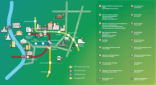 Bangkok Art Biennale BAB Venues map