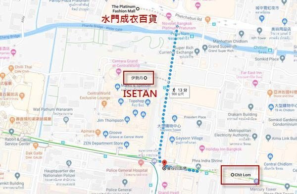 ISETAN CentralWorld BKK MAP