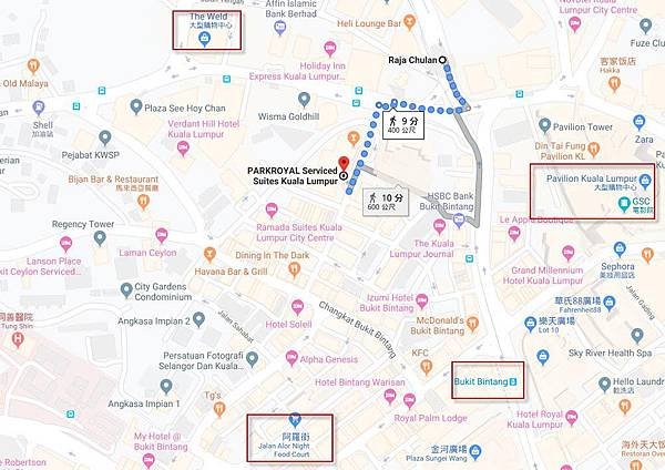 PARKROYAL Serviced Suites Kuala Lumpur map.jpg