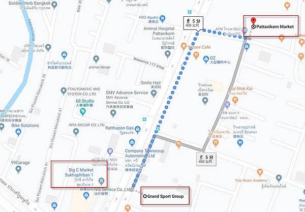 Grand Sport Park Warehouse Outlet MAP