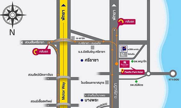 Pacific Park Hotel &amp; Residence MAP thai.jpg