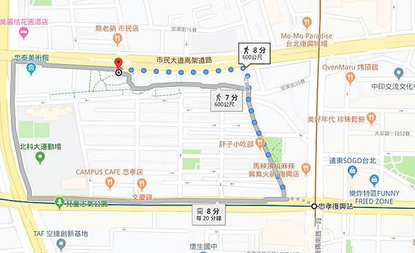 駐台北泰國貿易經濟辦事處新位置map