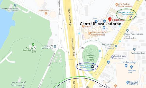 CentralPlaza Ladprao map