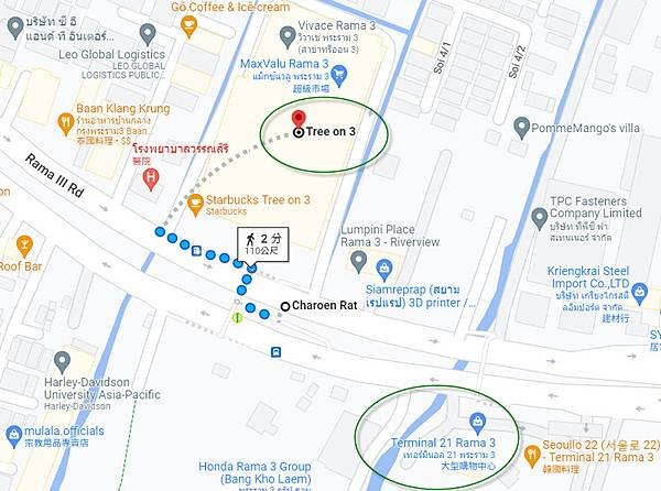 Tree on 3 rama 3 Mall MAP.jpg