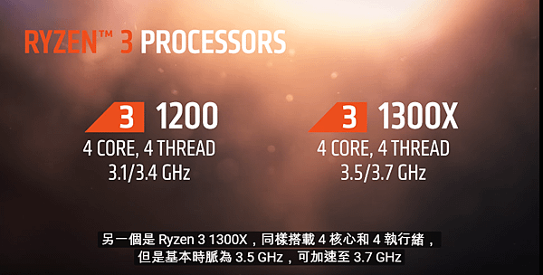 AMD RYZEN 3 1300X處理器.PNG