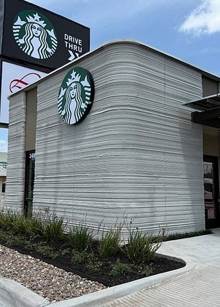 美國德州第一家3D列印建築物星巴克咖啡店