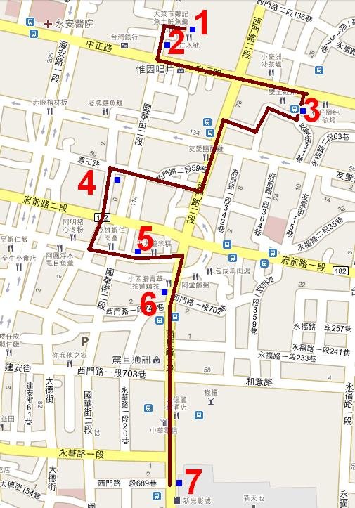 兩小時台南小吃地圖