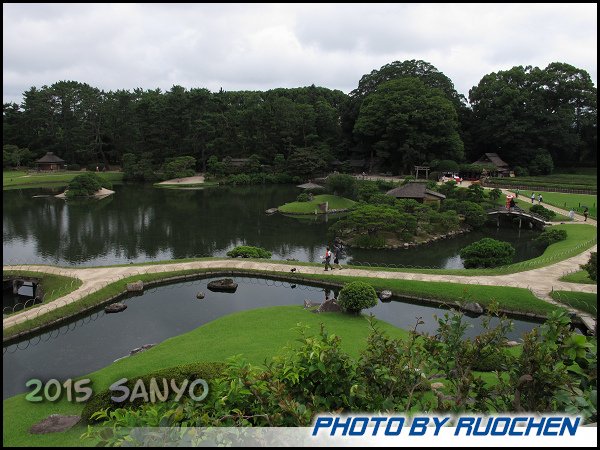 從唯心山俯瞰後樂園