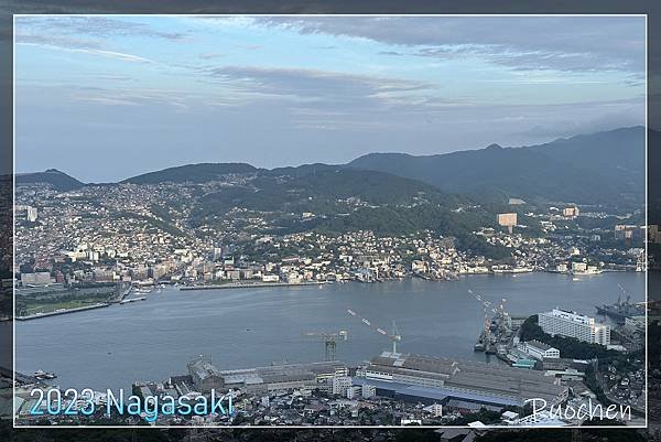 稻佐山長崎市區黃昏景色