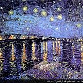 梵谷的圖--隆河星夜.jpg