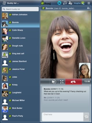 fring iPad版推出，可4人免費視訊通話