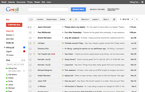 Gmail&apos;s new look 