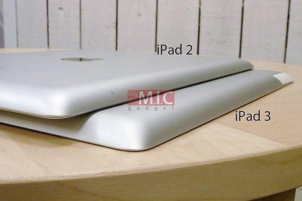 iPad 3, iPad 2 背殼 比較