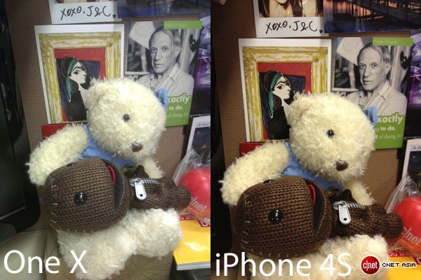 HTC One X, iPhone 4S 相機比較