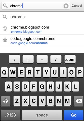 Google Chrome iOS App