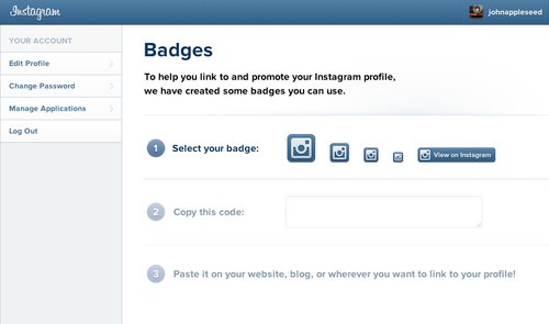 Instagram Badges