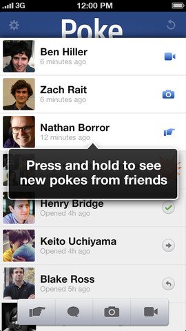 Facebook Poke iPhone app 推出 