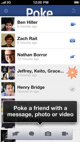 Facebook Poke iPhone app 推出