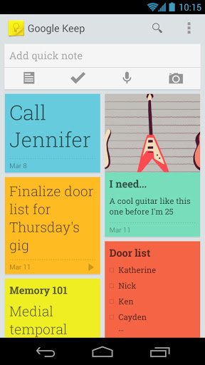 Google Keep App