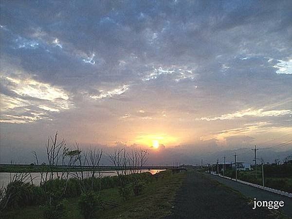 蘭陽溪黃昏