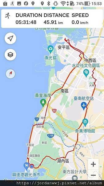 【騎車】興達國小→茄定海邊→台南運河→安平老街→孔廟→竹溪紅