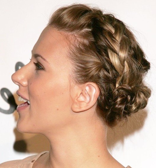 Side-view-of-Braided-Bun-Updos