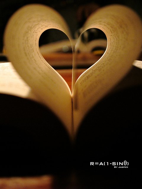 books heart