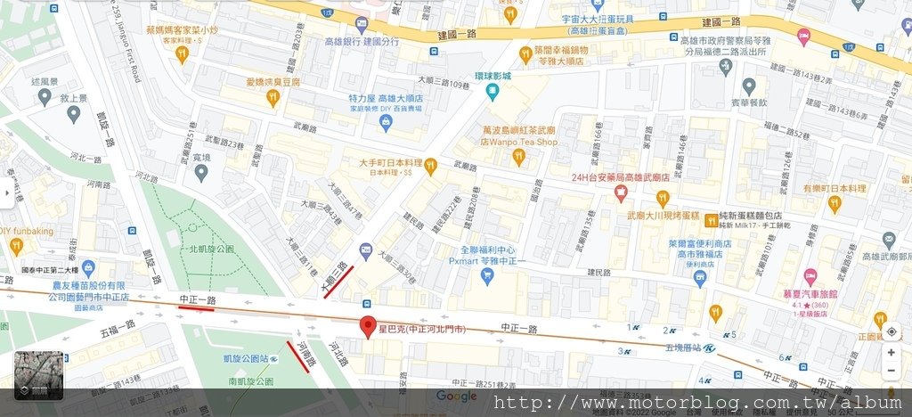 高雄中正一路/大順三路/河南路(西向東)