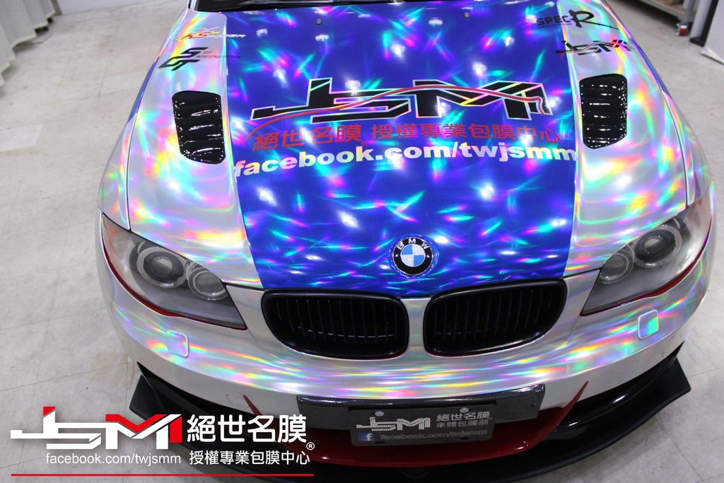 BMW135i全車雙色雷色電鍍膜+彩繪 (5).jpg