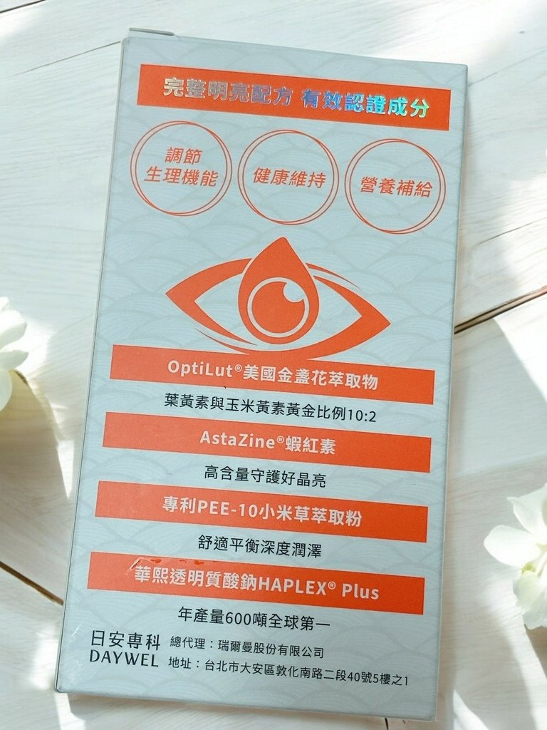 葉黃素評比推薦｜DAYWEL日安專科｜日安專科專利游離型葉黃