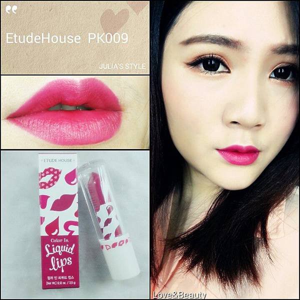 etudehouse舞彩繽紛琉光水釀唇釉pk009