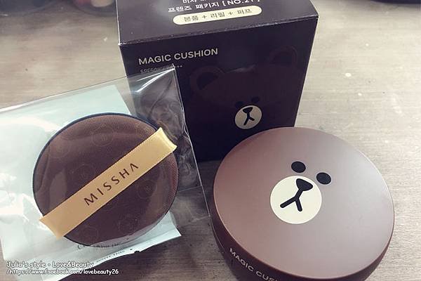 MISSHA MAGIC CUSHION MISSHA X LINE 氣墊粉餅無暇款(銀盒)