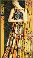 golden-klimt-pentacles page