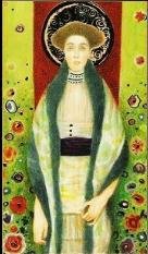 golden-klimt-pentacles queen