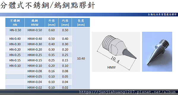 9高精密點膠針噴嘴系列-SMT.半導體.LED.手機.醫療.醫藥.生技.光電.傳產.民生.國防.航太.光學.自動化.CNC加工