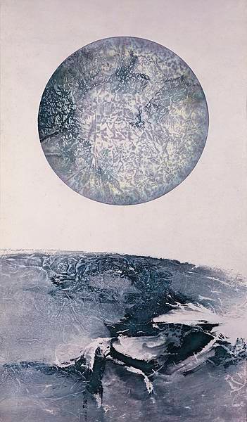 劉國松作品〈地球何許之三〉 水墨  133.8 x 77.8 cm  1969年  國立臺灣美術館提供。.jpg