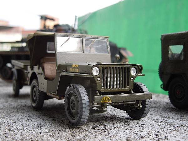 Willys MB Jeep 美國威利吉普車，含拖車( IT